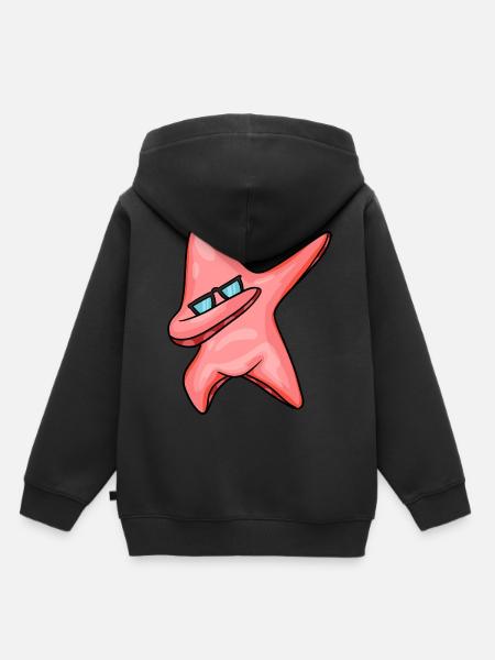 Seestern - Kinder Premium Organic Hoodie - Schwarz