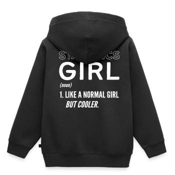 Cadeau de chercheuse en statistiques - Sweat Premium à capuche enfant bio - noir - Dos - AI Model Kid Male (0cm)