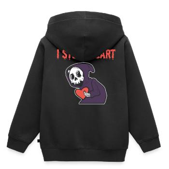 I steal heart loving husband poison - Kids Premium Organic Hoodie - black - Back - AI Model Kid Male (0cm)