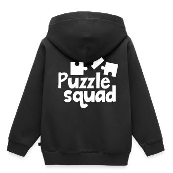 Puzzle Squad Hobby Puzzler-Puzzle - Kinder Premium Organic Hoodie - Schwarz - Hinten - AI Model Kid Male (0cm)