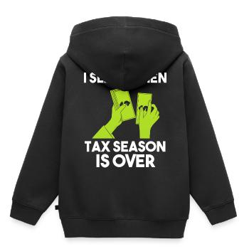 Lustige Buchhaltung Buchhalter - Kinder Premium Organic Hoodie - Schwarz - Hinten - AI Model Kid Male (0cm)