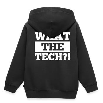 Was der Techniker?! Angebot für einen - Kinder Premium Organic Hoodie - Schwarz - Hinten - AI Model Kid Male (0cm)