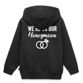 Our Honeymoon Travelers Poison - Kids Premium Organic Hoodie - black - Back - AI Model Kid Male (0cm)