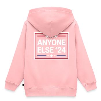 Élection Anyone Else 2024 - Sweat Premium à capuche enfant bio - rose - Dos - AI Model Kid Female (0cm)