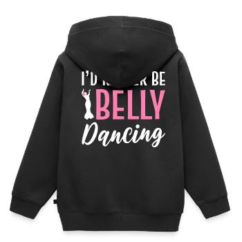 Eher Bauchtanzen Entertainer Geschenk - Kinder Premium Organic Hoodie - Schwarz - Hinten - AI Model Kid Male (0cm)
