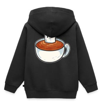 Marshmallow Man Camping-car Poison - Sweat Premium à capuche enfant bio - noir - Dos - AI Model Kid Male (0cm)