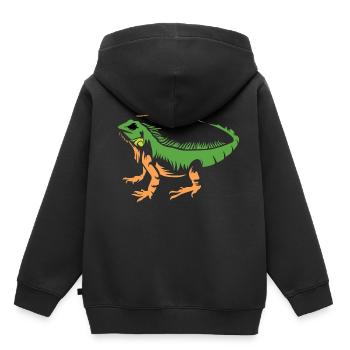 Reptile Iguana Pet Lovers Poison - Kids Premium Organic Hoodie - black - Back - AI Model Kid Male (0cm)
