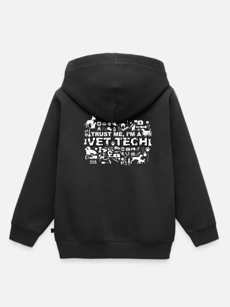 Veterinärtechniker, Tierarzt, Tier Liebe - Kinder Premium Organic Hoodie - Schwarz