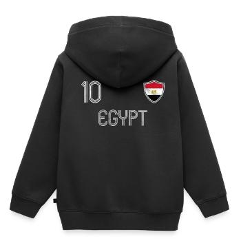 Ägypten Fußball Mannschaft - Kinder Premium Organic Hoodie - Schwarz - Hinten - AI Model Kid Male (0cm)