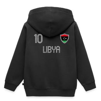 Libya Football Team - Kids Premium Organic Hoodie - black - Back - AI Model Kid Male (0cm)