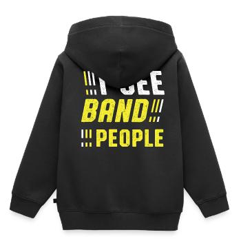 See band people. Concert Grains Gift - Kids Premium Organic Hoodie - black - Back - AI Model Kid Male (0cm)