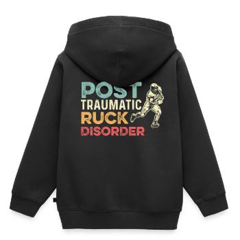 Ruckillness Assistant Gift - Kids Premium Organic Hoodie - black - Back - AI Model Kid Male (0cm)