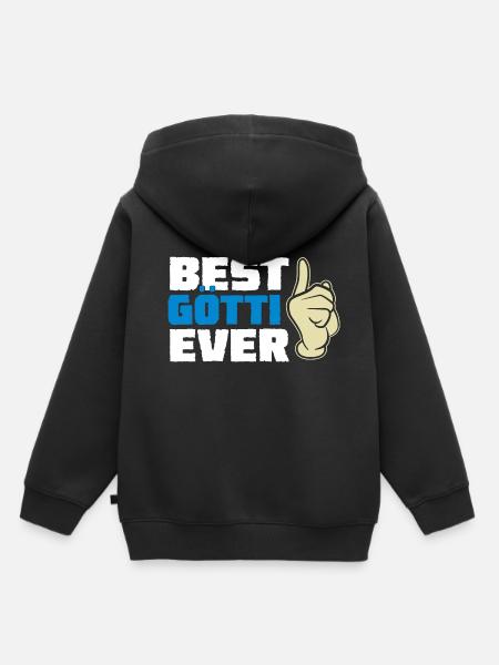 Best Götti Ever Götti - Kinder Premium Organic Hoodie - Schwarz