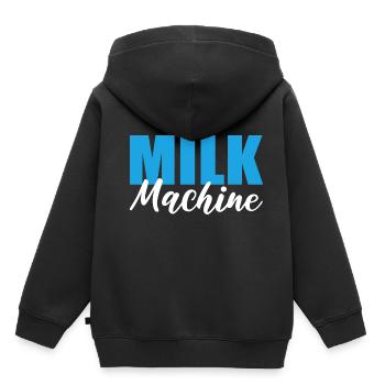 Milchmaschine Stillende Mutter Gift - Kinder Premium Organic Hoodie - Schwarz - Hinten - AI Model Kid Male (0cm)