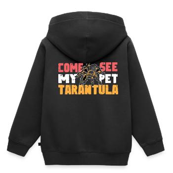 See my pet. Pet Lovers Gesche - Kids Premium Organic Hoodie - black - Back - AI Model Kid Male (0cm)