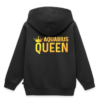 Wassermann Königin Befreit Gift - Kinder Premium Organic Hoodie - Schwarz - Hinten - AI Model Kid Male (0cm)