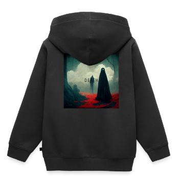 Death Tod - Kids Premium Organic Hoodie - black - Back - AI Model Kid Male (0cm)