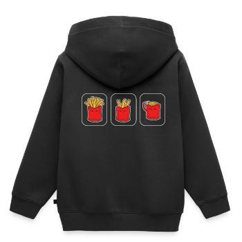 Loss fry artist gift - Kids Premium Organic Hoodie - black - Back - AI Model Kid Male (0cm)