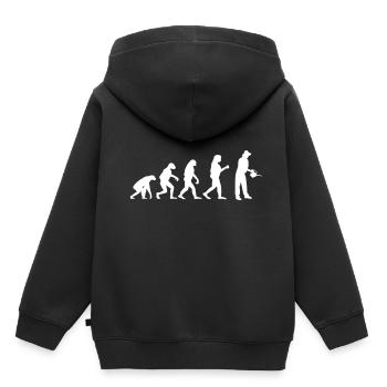 Jardinier Jardin Evolution Horticulture Plantes Funny - Sweat Premium à capuche enfant bio - noir - Dos - AI Model Kid Male (0cm)