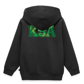 KSA Saudi Arabia - Kids Premium Organic Hoodie - black - Back - AI Model Kid Male (0cm)