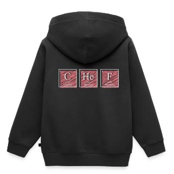 Carbon helium fluorine. Kitchen Manager Gift - Kids Premium Organic Hoodie - black - Back - AI Model Kid Male (0cm)