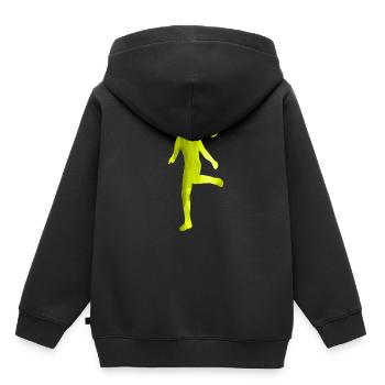 Fußballspieler - Kinder Premium Organic Hoodie - Schwarz - Hinten - AI Model Kid Male (0cm)