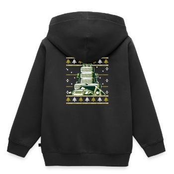 Auto Tuning Weihnachten Tuner Auto Schrauber Reife - Kinder Premium Organic Hoodie - Schwarz - Hinten - AI Model Kid Male (0cm)