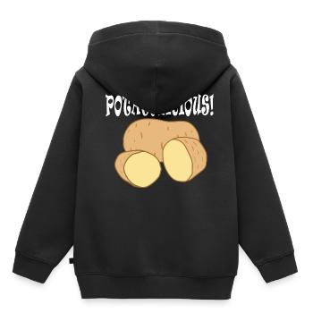 Gesundes Essen Potatolicious Hobby Chef Gemüse - Kinder Premium Organic Hoodie - Schwarz - Hinten - AI Model Kid Male (0cm)