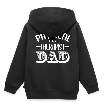 Physiothérapie - Sweat Premium à capuche enfant bio - noir - Dos - AI Model Kid Male (0cm)
