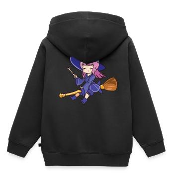 Sorcière - Sweat Premium à capuche enfant bio - noir - Dos - AI Model Kid Male (0cm)