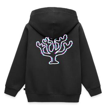 Récifs coralliens, nature colorée, plongée avec - Sweat Premium à capuche enfant bio - noir - Dos - AI Model Kid Male (0cm)