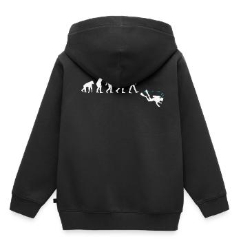 Evolution Of Diving - Funny Scuba Diving Gift - Kids Premium Organic Hoodie - black - Back - AI Model Kid Male (0cm)
