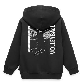Volleyball volleyball net gift - Kids Premium Organic Hoodie - black - Back - AI Model Kid Male (0cm)