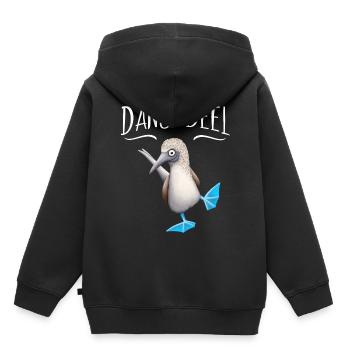 Blaufußtölpel Dans Op De Deel Norddeutsch Geschenk - Kinder Premium Organic Hoodie - Schwarz - Hinten - AI Model Kid Male (0cm)