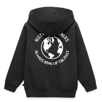 Geschichtslehrer Wiederholen - Kinder Premium Organic Hoodie - Schwarz - Hinten - AI Model Kid Male (0cm)