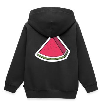 Watermelon - Kids Premium Organic Hoodie - black - Back - AI Model Kid Male (0cm)