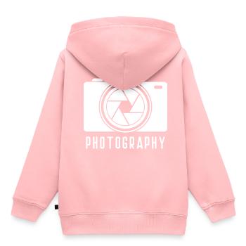 Fotografie - Kinder Premium Organic Hoodie - Rosa - Hinten - AI Model Kid Female (0cm)