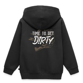Töpfern - Kinder Premium Organic Hoodie - Schwarz - Hinten - AI Model Kid Male (0cm)