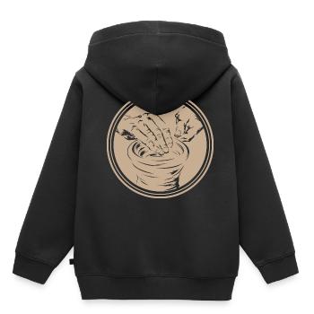 Töpfern - Kinder Premium Organic Hoodie - Schwarz - Hinten - AI Model Kid Male (0cm)