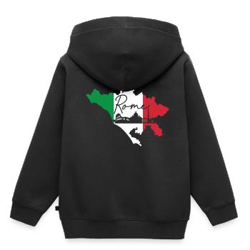 Rome - Kids Premium Organic Hoodie - black - Back - AI Model Kid Male (0cm)