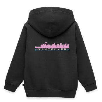 Vancouver - Sweat Premium à capuche enfant bio - noir - Dos - AI Model Kid Male (0cm)