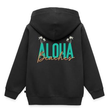 Hawaii - Kids Premium Organic Hoodie - black - Back - AI Model Kid Male (0cm)