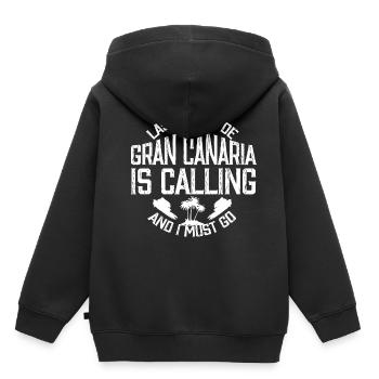 Gran Canaria - Kids Premium Organic Hoodie - black - Back - AI Model Kid Male (0cm)