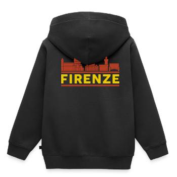 Florence - Sweat Premium à capuche enfant bio - noir - Dos - AI Model Kid Male (0cm)