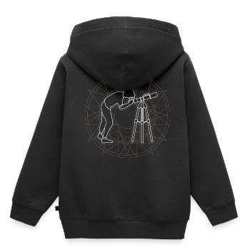 Astronomie - Kinder Premium Organic Hoodie - Schwarz - Hinten - AI Model Kid Male (0cm)