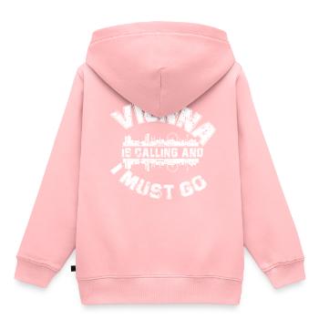 Vienne - Sweat Premium à capuche enfant bio - rose - Dos - AI Model Kid Female (0cm)