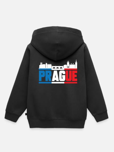 Prag - Kinder Premium Organic Hoodie - Schwarz