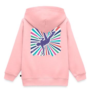 Breakdancing - Kids Premium Organic Hoodie - rose - Back - AI Model Kid Female (0cm)