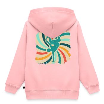Breakdancing - Kids Premium Organic Hoodie - rose - Back - AI Model Kid Female (0cm)