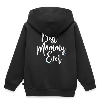 Muttertag - Kinder Premium Organic Hoodie - Schwarz - Hinten - AI Model Kid Male (0cm)